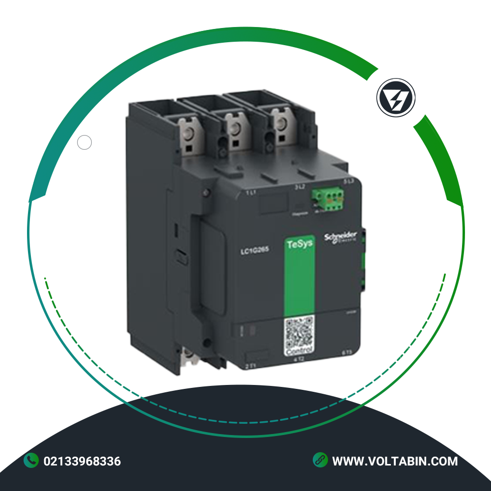 کنتاکتور 160 کیلووات 330 آمپر اشنایدر مدل LC1G330KUEN کنتاکتور 160 کیلووات 330 آمپر اشنایدر مدل LC1G330KUEN