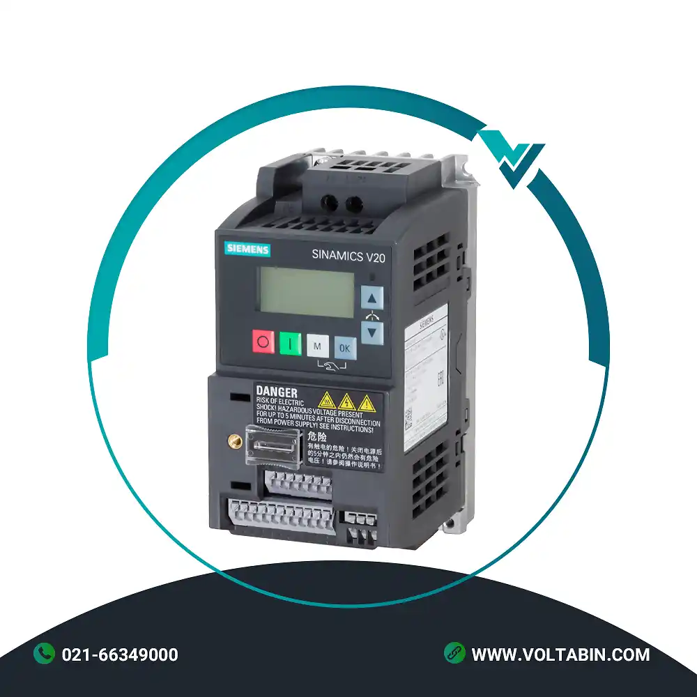 درایو تکفاز 0.37 کیلووات V20 زیمنس 6SL3210-5BB13-7UV1 درایو تکفاز 0.37 کیلووات V20 زیمنس 6SL3210-5BB13-7UV1
