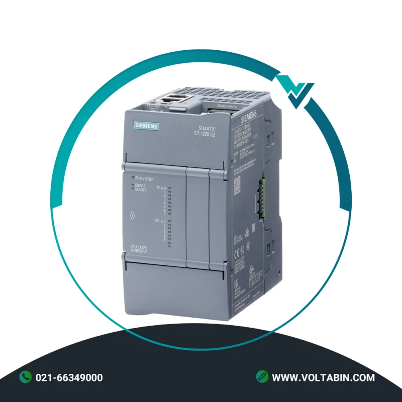 پی ال سی S7-1200 G2 زیمنس 6ES7212-1BG50-0XB0 CPU 1212C AC/DC/RLY