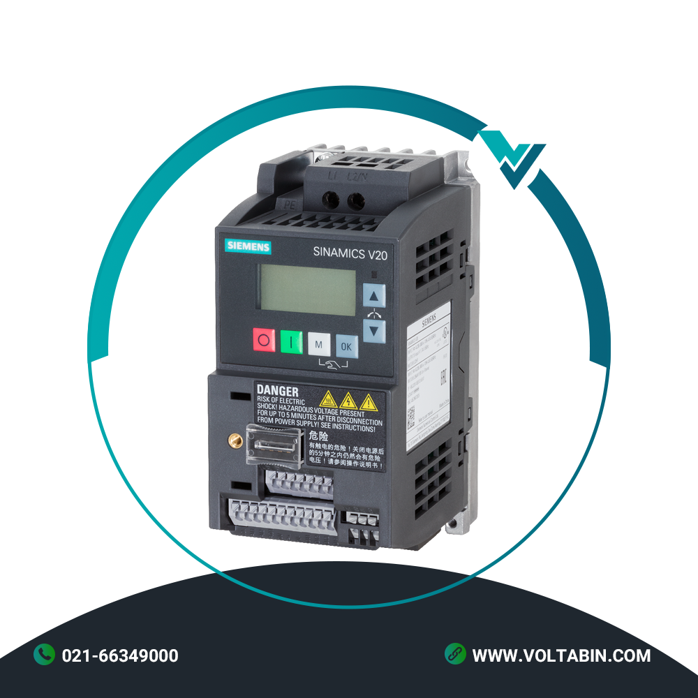 درایو تکفاز 0.25 کیلووات V20 زیمنس 6SL3210-5BB12-5UV1 درایو تکفاز 0.25 کیلووات V20 زیمنس 6SL3210-5BB12-5UV1