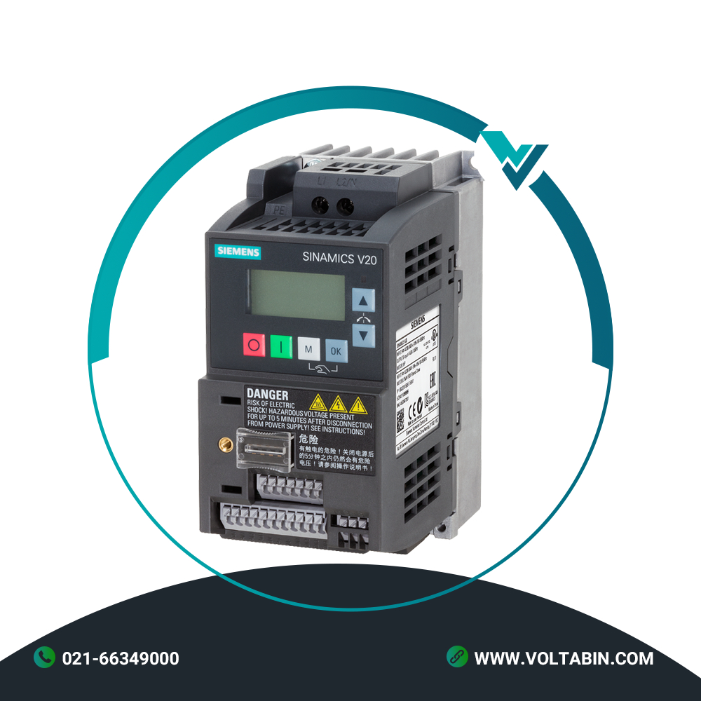 درایو تکفاز 0.75 کیلووات V20 زیمنس 6SL3210-5BB17-5UV1 درایو تکفاز 0.75 کیلووات V20 زیمنس 6SL3210-5BB17-5UV1