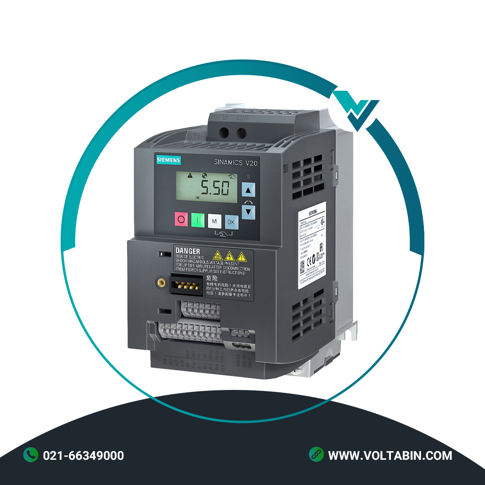 درایو تکفاز 1.5 کیلووات V20 زیمنس 6SL3210-5BB21-5UV1 درایو تکفاز 1.5 کیلووات V20 زیمنس 6SL3210-5BB21-5UV1