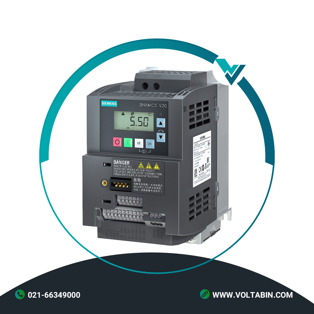 درایو تکفاز 1.5 کیلووات فیلتر دار V20 زیمنس 6SL3210-5BB21-5BV1 درایو تکفاز 1.5 کیلووات فیلتر دار V20 زیمنس 6SL3210-5BB21-5BV1